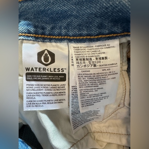 Levi's Premium 501 S Skinny Jeans Can't Touch This - Medium Wash - Picture 15 of 17